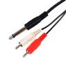 Cabo 2 Rca X P10 Mono Niquel 1,8m