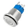 Botão On Off 19mm Prata 220v 3a C/ Led Branco 12v Storm