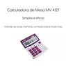 Calculadora Mesa Visor 12 Dig. - Roxa Mv4127 Elgin