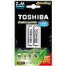 Carregador de Pilha USB TNHC-6GME2 CB (C/2 Pilhas AA 2000 MAh) Toshiba