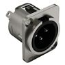 Conector  Xlr Macho Wc 1033 10 Unidades Painel Wireconex