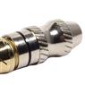 Conector Linha Rca Macho Metal Preto Storm 10 Unidades