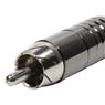 Conector Linha Rca Macho Niquel Preto Com Mola Storm 10 Un.