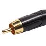 Conector Linha Rca Macho Preto Metal Storm 10 Unidades