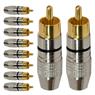 Conector Linha Rca Macho Profissional Preto Storm 10 Un.