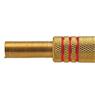 Conector Linha Rca Macho Metal Gold Vermelho Storm  10 Un.