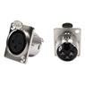 Conector Painel Xlr Fêmea 3 Polos Storm 10 Unidades