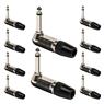 Conector P10 Macho Linha Mono Metal 90 Graus Storm 10 Un