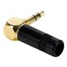 Conector P2 Stereo 90 Graus Preto Metal Gold Storm 10 Un.