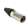 Conector Xlr Macho Linha 3 Polos Metal Storm 10 Unidades