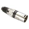 Conector Xlr Macho Linha Preto Metalico Storm  05 Unidades