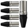 Conector Xlr Macho Wc 1013 Ml Bk Ni 3p Cabo Wireconex 05 Unidades