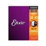 Cordas 010 Extra Light Phosphor Violão Aço Elixir