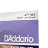 Cordas Para Violão Aço D Addario Phosphor Bronze Ej26 .011-.052