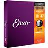 Encordoamento Para Violão .010 Extra Light Phosphor Bronze Nanoweb 16002 Elixir