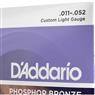 Encordoamento Violão Aço .011-.052 Phosphor Bronze EJ26 D Addario