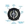 Kit Falante Quadriaxial 4 Pol 140w 4r Cinza Leson