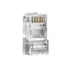 Kit 50 Conectores UTP Rj45 Cat5e Cat6 Instalação Rápida CONEX 1000 Intelbras