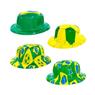 Kit 4 Chapéus de Plástico Coquinho Brasil Copa do Mundo - Sortido