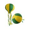 Lanterna de Papel M Brasil Verde e Amarela 30cm