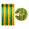 Cortina Metalizada Verde e Amarelo Brasil 100x200cm Qfesta