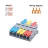 Conector Emenda de Alavanca até 450V 40A - 3 x 6 Pin 6mm