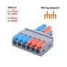 Conector Emenda de Alavanca até 450V 40A - 2 x 6 Pin 6mm