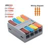 Conector Emenda de Alavanca até 450V 40A - 4 x 4 Pin 6mm