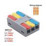 Conector Emenda de Alavanca até 450V 40A - 3 x 3 Pin 6mm