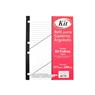Folhas Colegial para Cadernos Argolados 75g 3 em 1 Kit - 80 Folhas