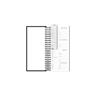 Agenda Comercial 2027 Capa Dura 119 x 275mm Brief Executive Spiral 2748938 Preto 194 Folhas