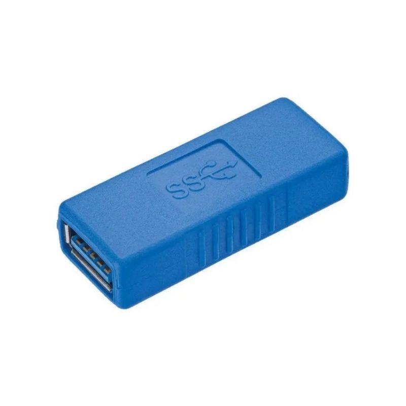 Adaptador Emenda USB 3.0 Fêmea x USB 3.0 Fêmea