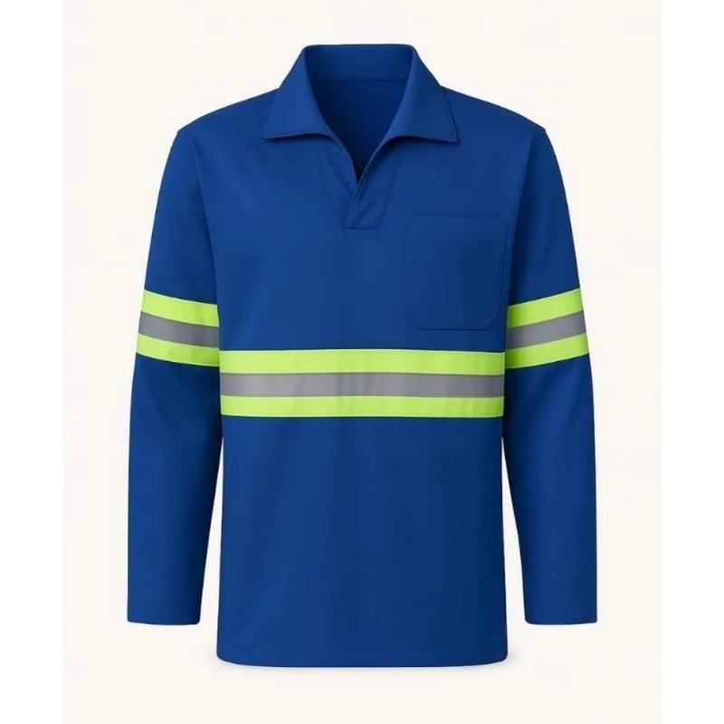 Camisa Brim Refletiva Manga Longa Tockformes Azul