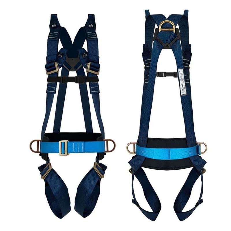 Cinturão de Segurança Tipo Paraquedista CG2A 1P 1S Blue Line Carbografite CA47402