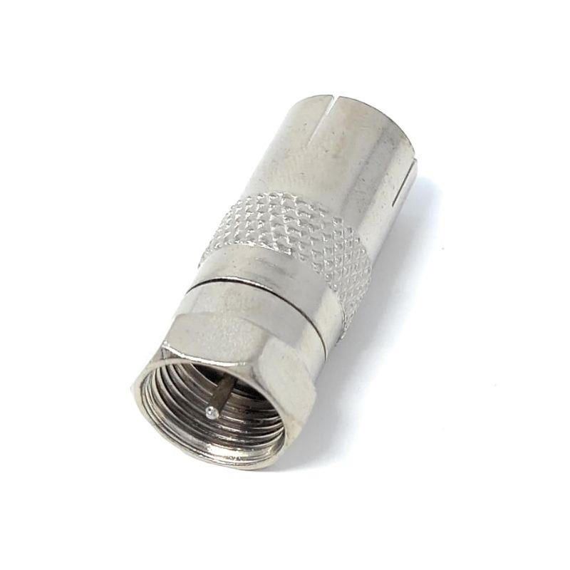 Kit 10 Adaptadores Coaxial Engate Rápido Macho x Fêmea