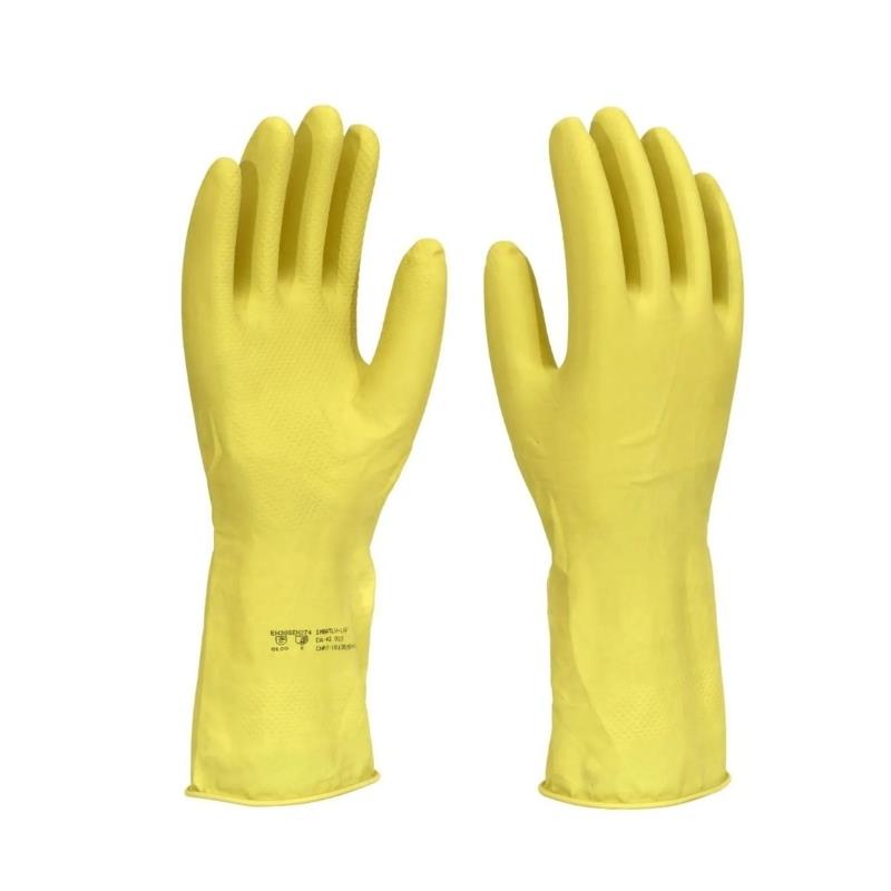 Luva Látex Forrada Imbat Amarela CA42023