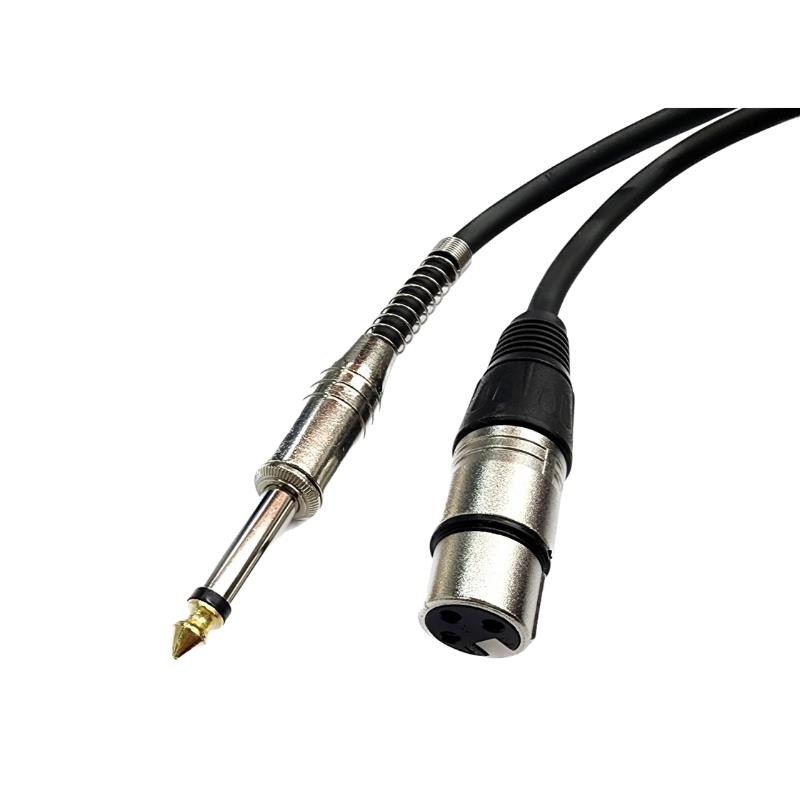 Cabo Microfone P10 x XLR Cannon 5m