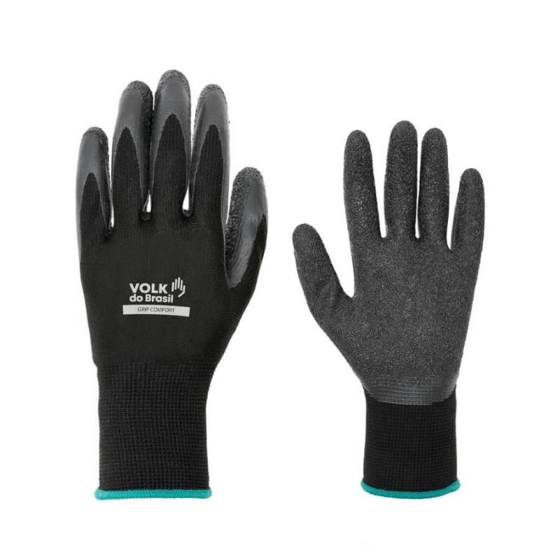 Luva Segurança Grip Comfort Volk CA38293 Preto