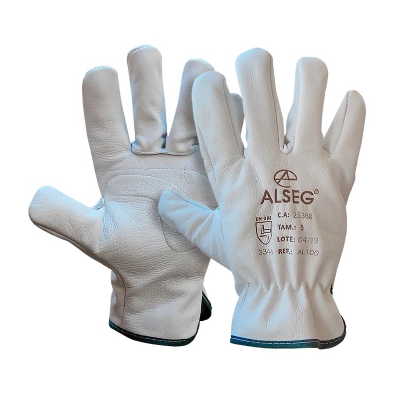 Luva Vaqueta Petroleira Alseg Tamanho 9 CA25368 Branco