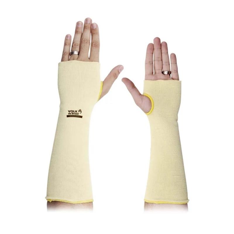 Mangote Resistente a Corte ATA 35cm Volk Tamanho Único CA31949 Amarelo
