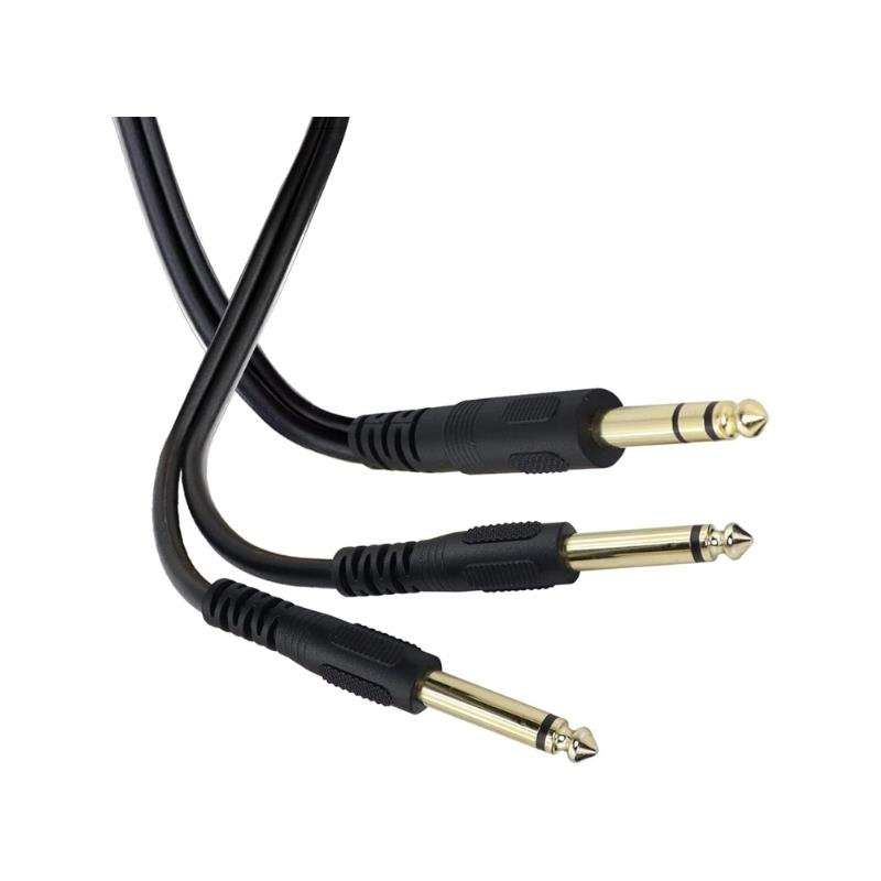 Cabo de Áudio Estéreo Y P10 x 2 P10 2m