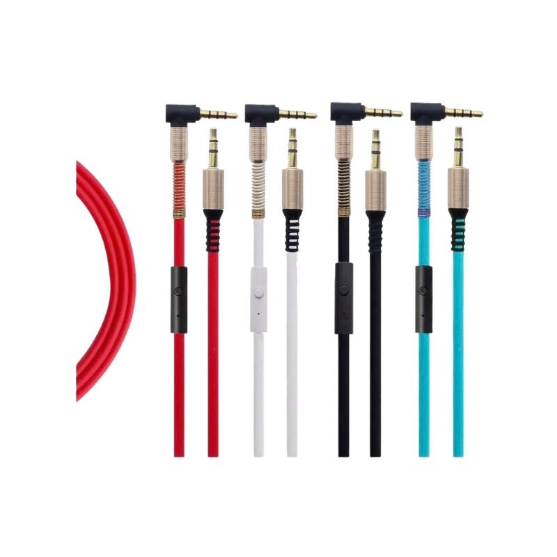 Cabo Áudio P3 Macho x P2 em L Macho 1.2m - Cor Sortida