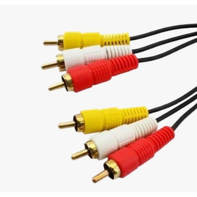 Cabo Áudio e Vídeo 3 RCA Macho x 3 RCA Macho 1.5m