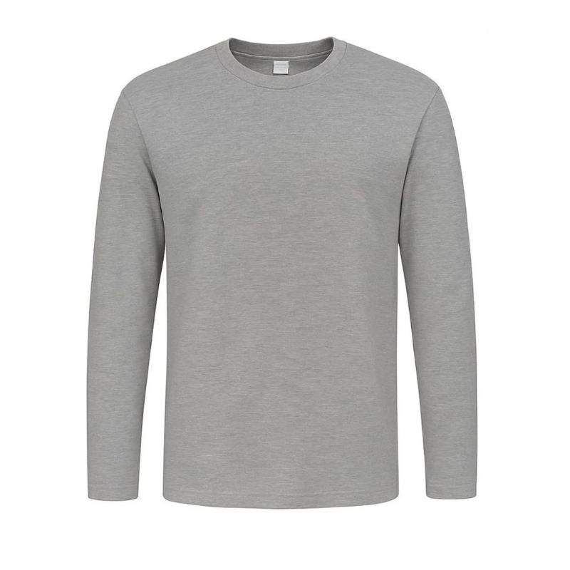 Camiseta Manga Longa Tockformes Poliéster Cinza