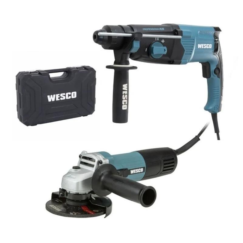 Kit Martelete Perf-Romp WS3229K + Esmerilhadeira WS4740 Wesco 220V