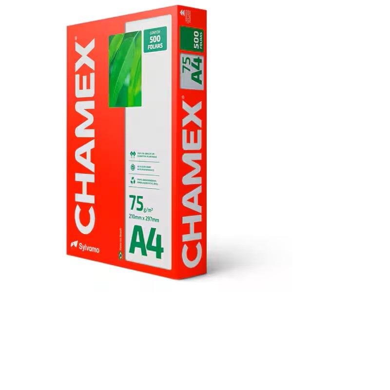 Papel Sulfite A4 75g 210mmx297mm Chamex - 500 Folhas