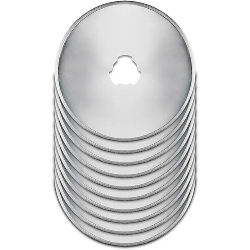 Lâmina Estilete Circular 45mm em Aço Carbono Spiral - 10 Unidades