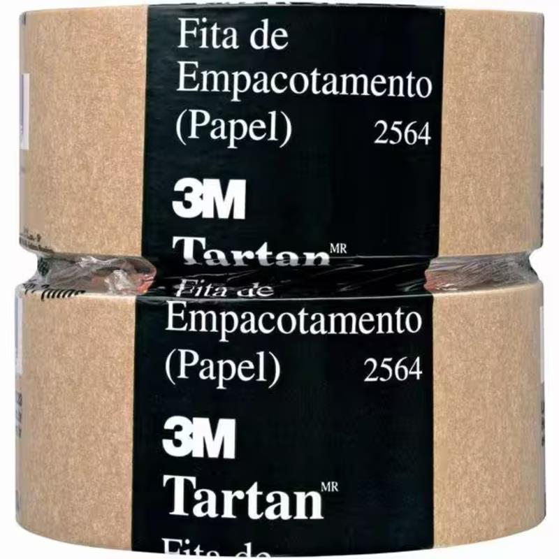 Fita Adesiva de Papel Kraft 2564 3M Tartan  50mm x 50m