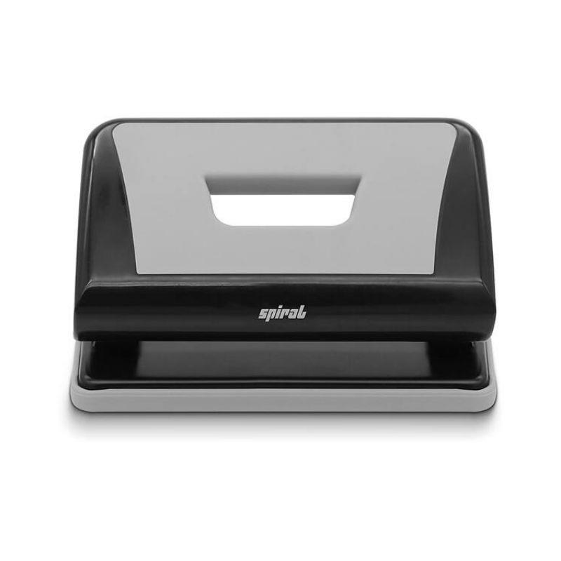 Perfurador de Papel 2 furos até 10 Folhas Preto 4962 Spiral