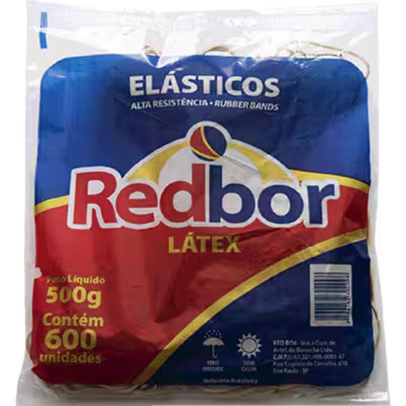 Elástico Látex N.18 REL02 Red Bor - 600 Unidades